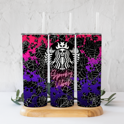 Spooky Vibes Sublimation Tumbler Transfer