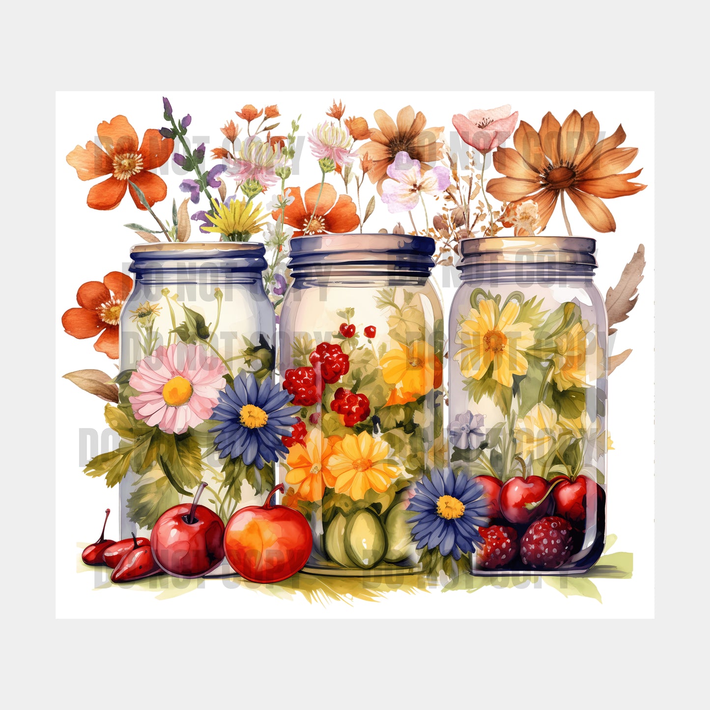 Canning Jars Sublimation Tumbler Transfer