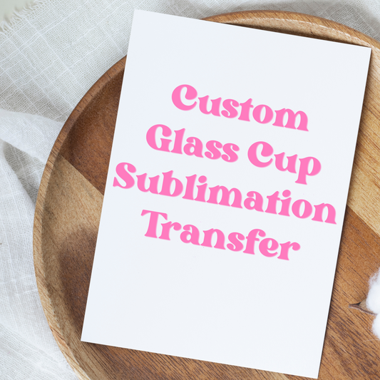 Custom Ready To Press Sublimation Glass Can Transfers