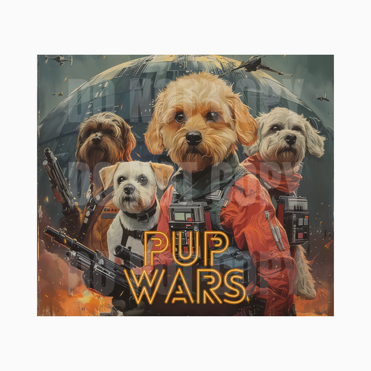 Pup Wars Sublimation Tumbler Transfer