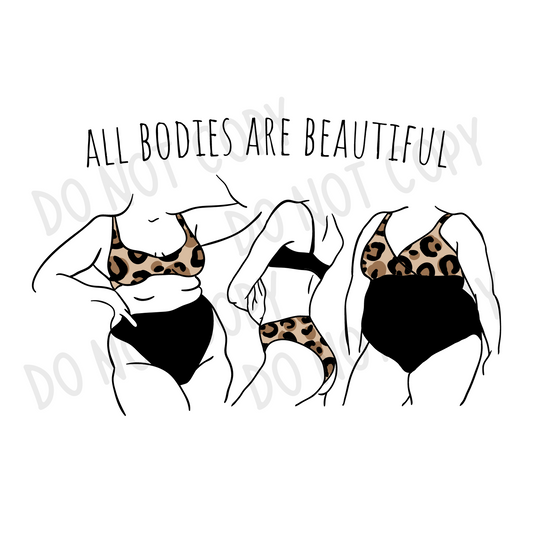 All Bodies Are Beautiful SUBLIMATION TRANSFER