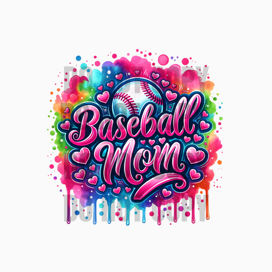 Baseball Mom Sublimation Tumbler Transfer