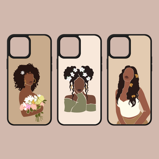 brown skin girl iphone case