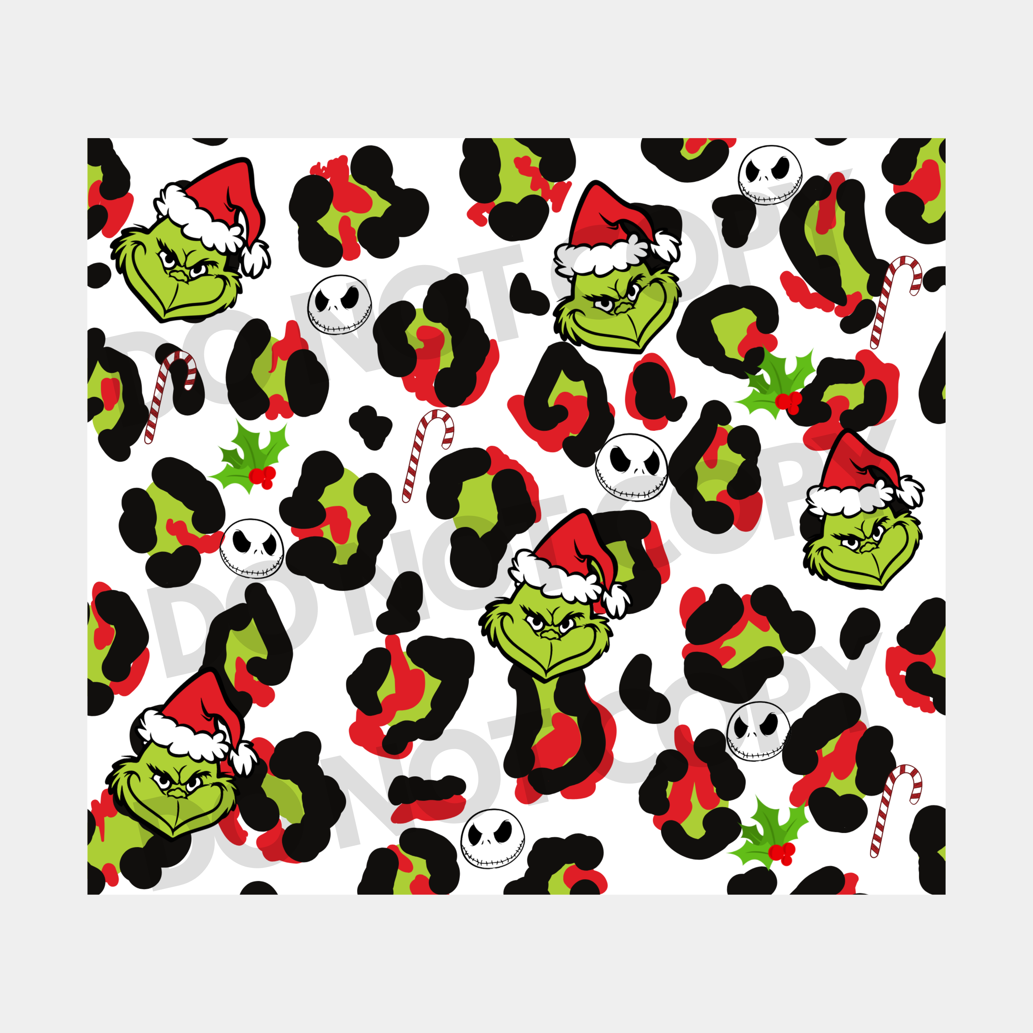 Leopard Grinch Glass Cup – Chaotic Goods Clothing Bar