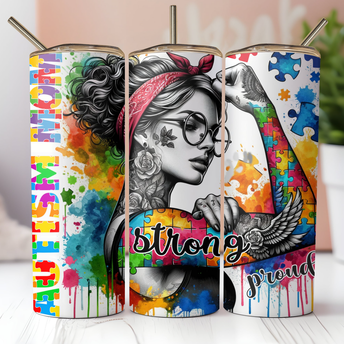 Autism Mom Tumbler