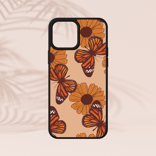 Retro Floral Butterfly iPhone Case