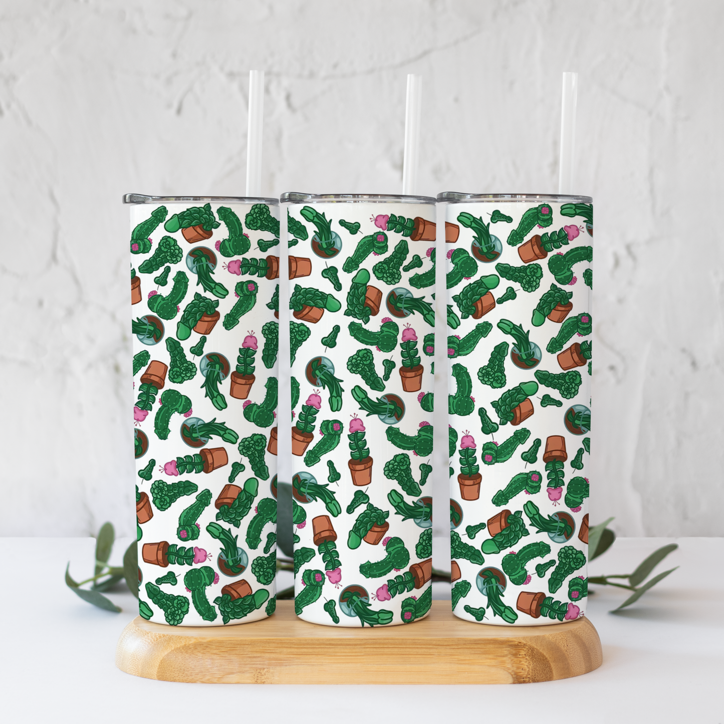 Cactus Penis Sublimation Tumbler Transfer