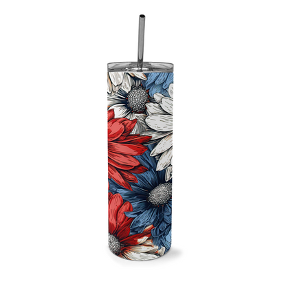 Patriotic Daisies Tumbler