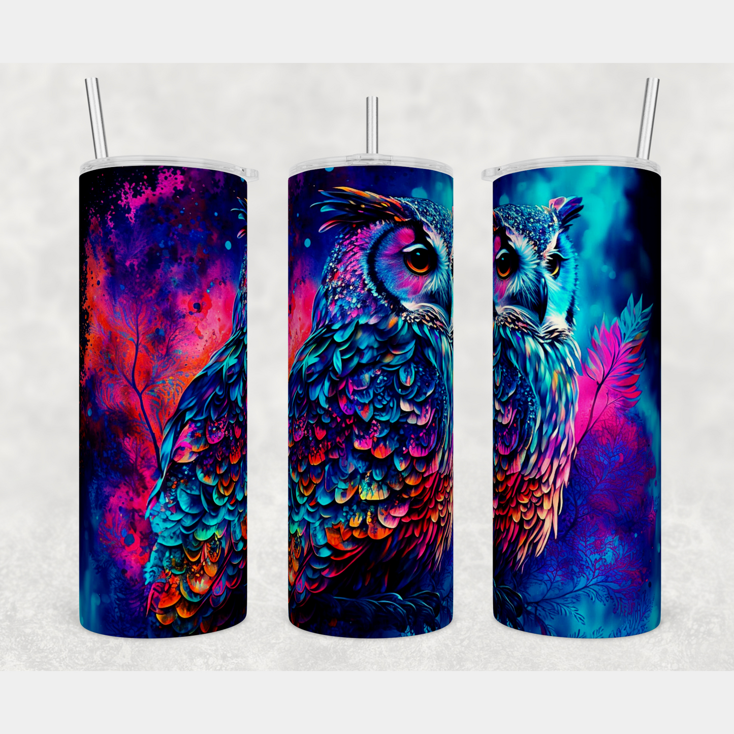 Owl Sublimation Tumbler Transfer