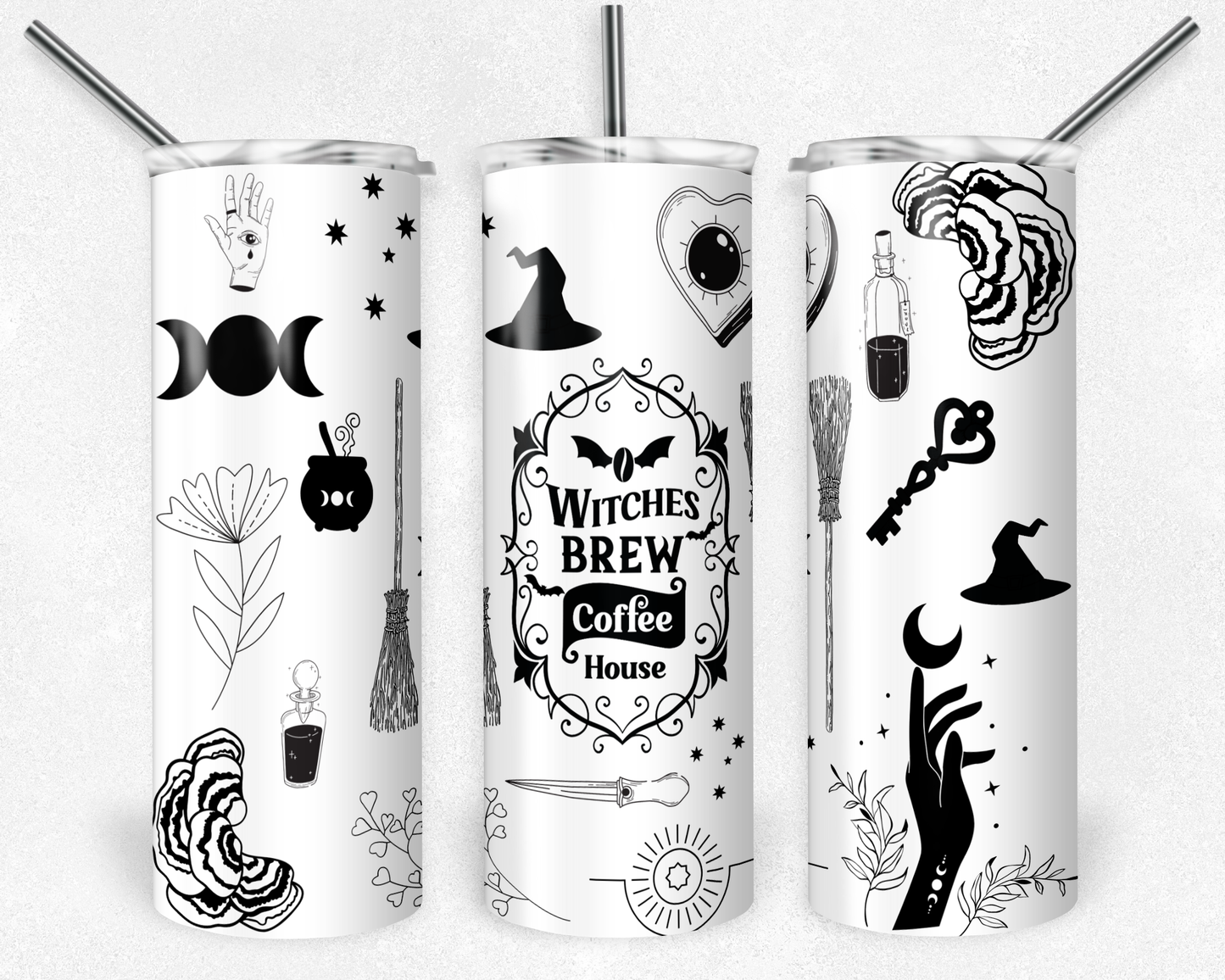 Witches Brew Coffee House Tumbler Transfer