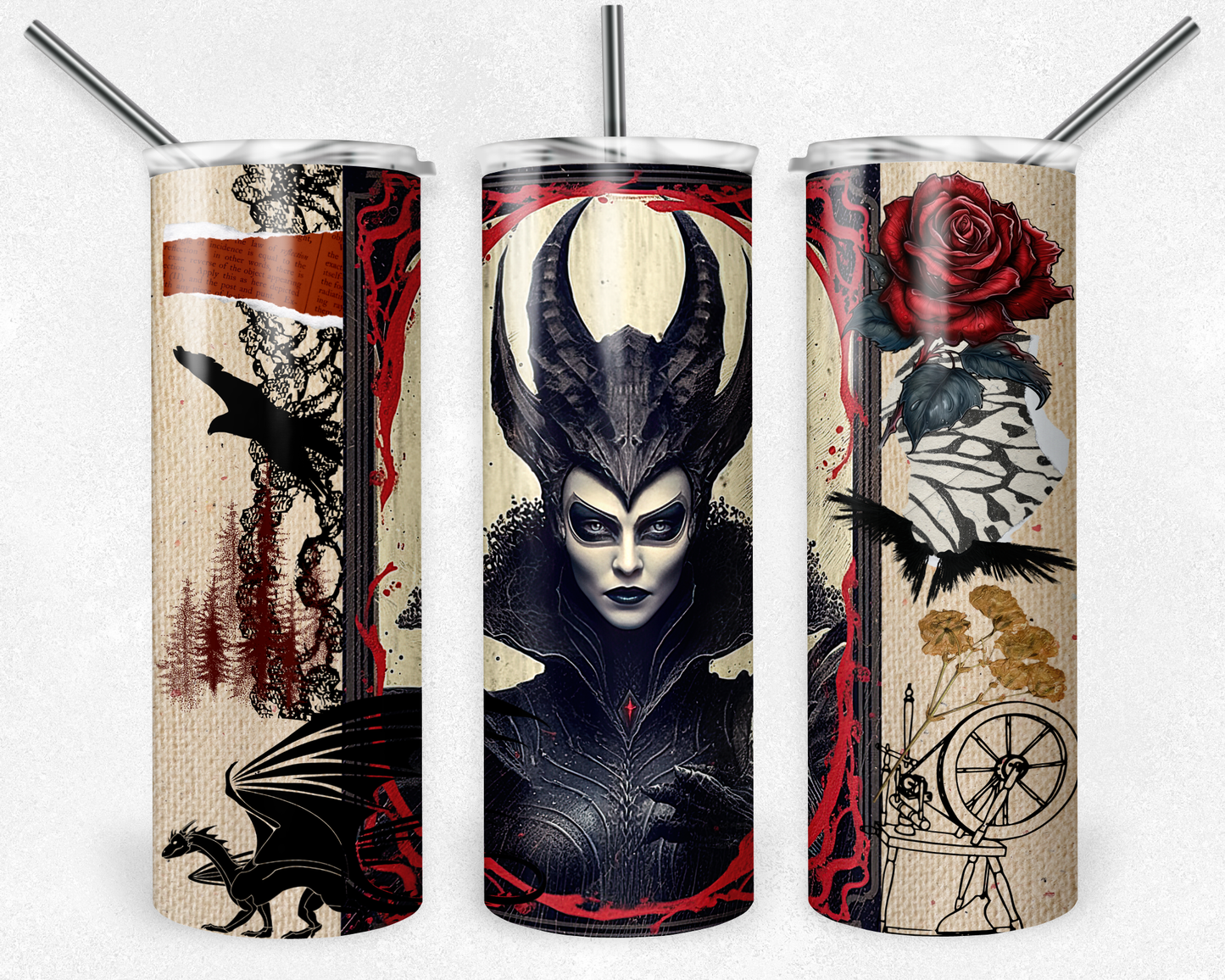 Evil Fairy Sublimation Tumbler Transfer