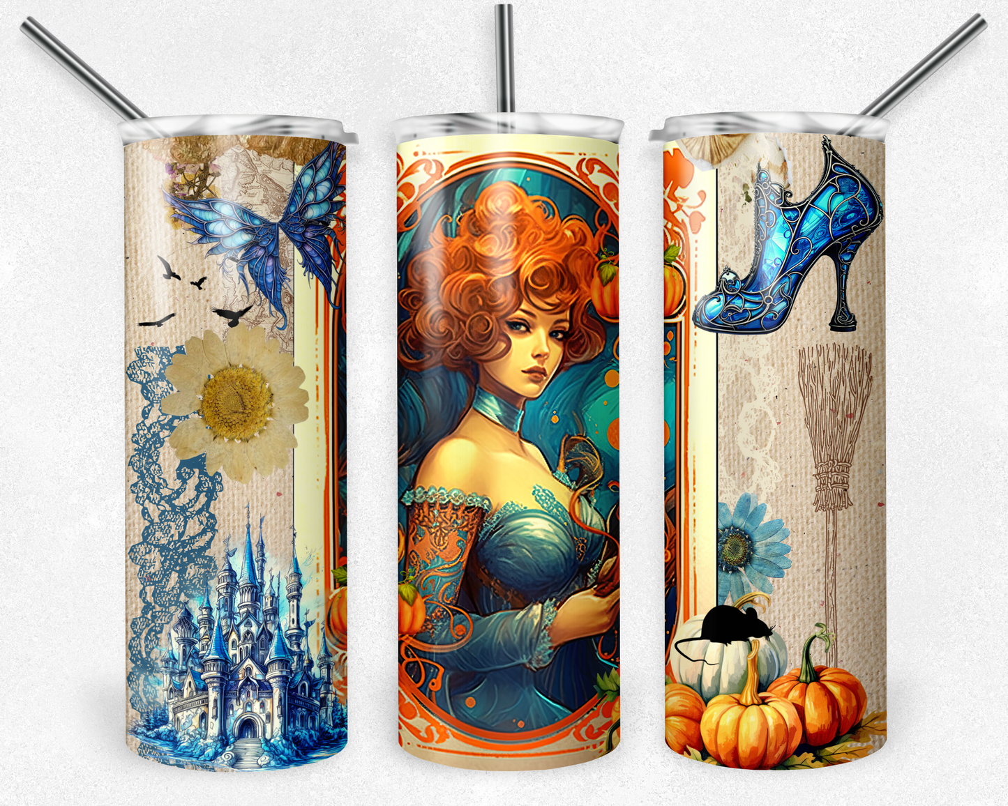 Cinderella Magical Sublimation Tumbler Transfer