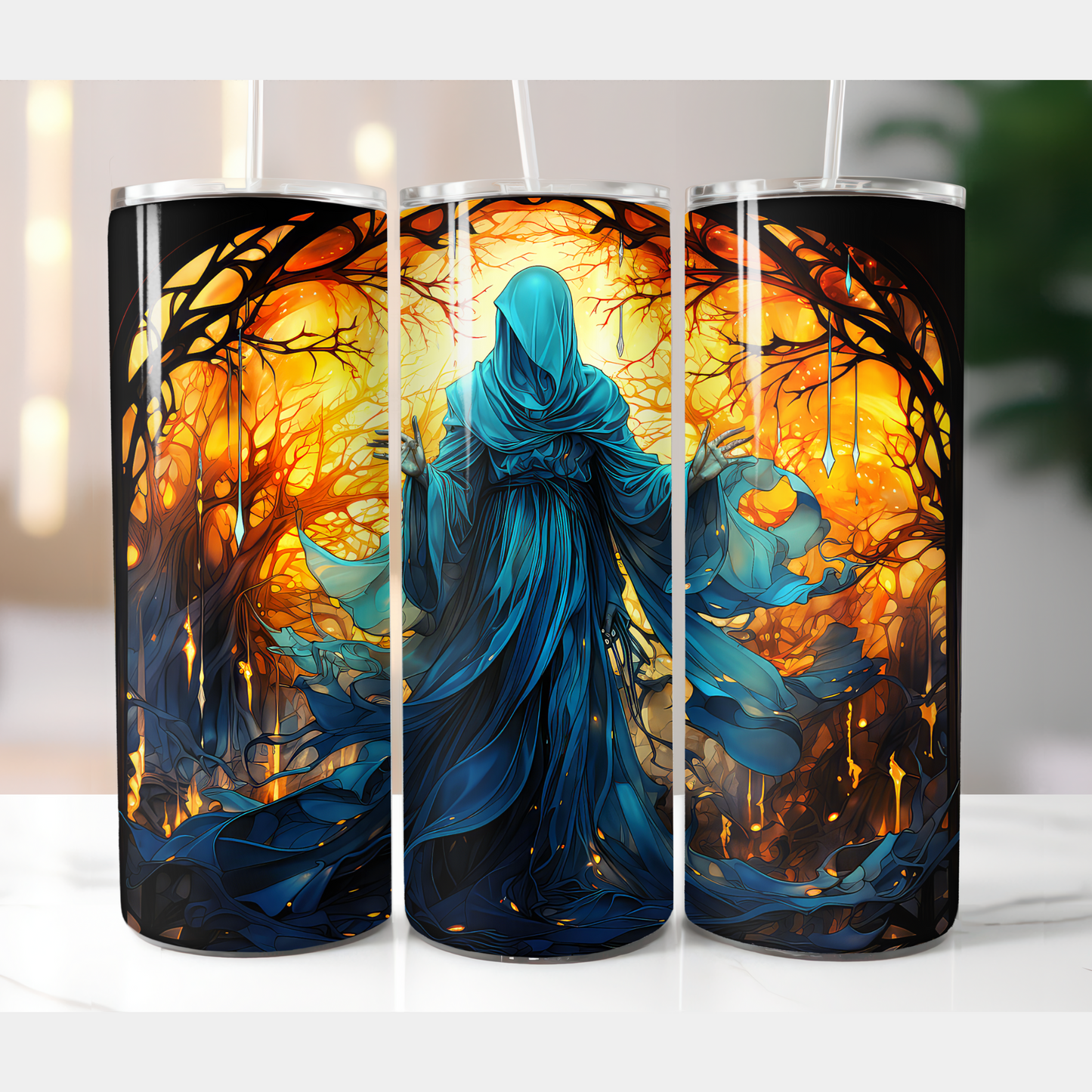 Spooky Ghost Sublimation Tumbler Transfer