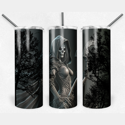 Grim Reaper Sublimation Tumbler Transfer