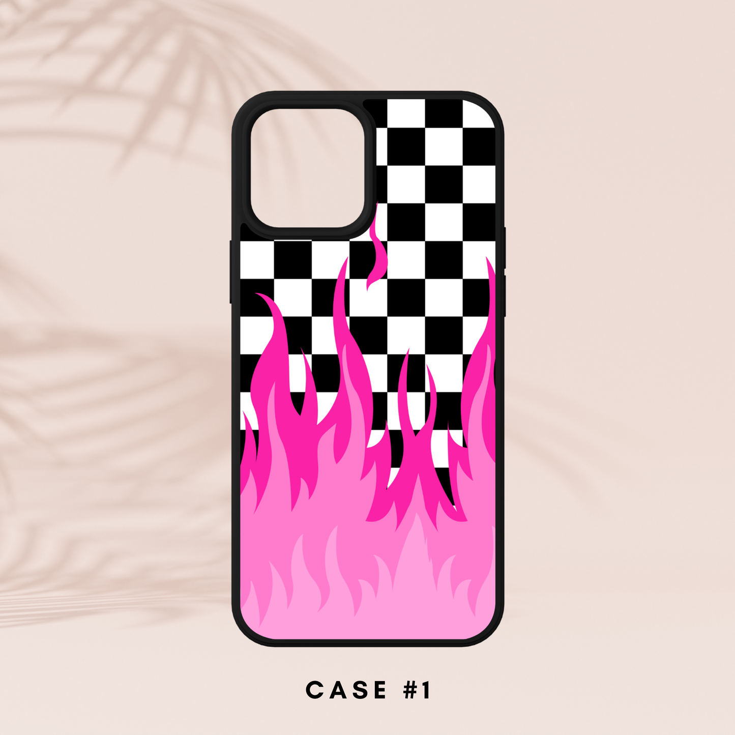 Checkered Flames Phone Case