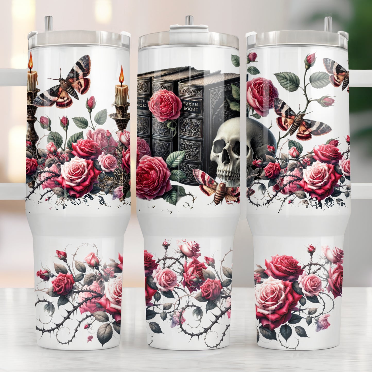 Dark Romance 40oz Tumbler Sublimation Transfer ONLY