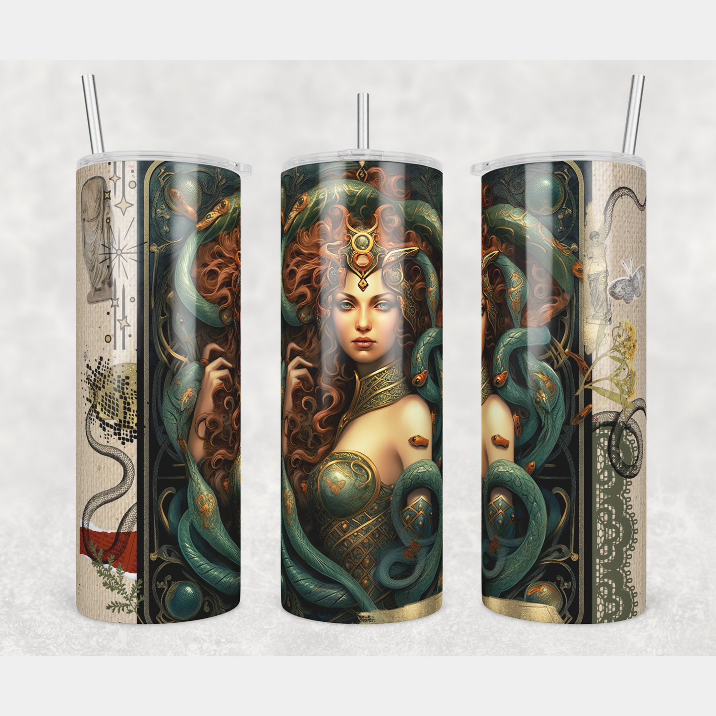 Medusa Sublimation Tumbler Transfer