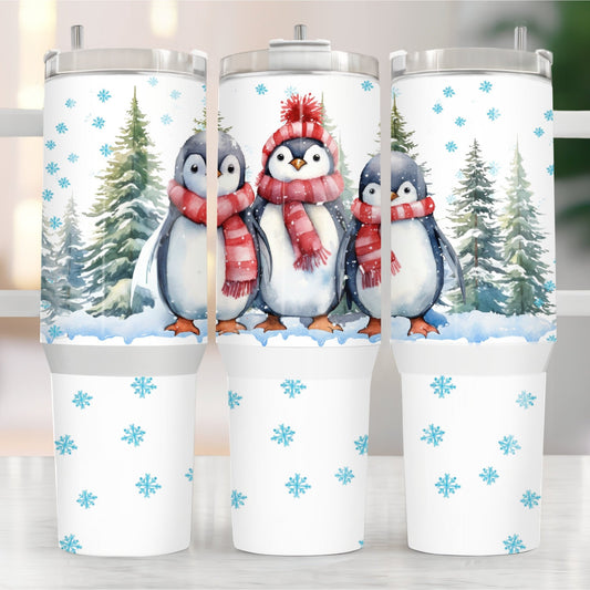 Penguins 40oz Tumbler Sublimation Transfer ONLY