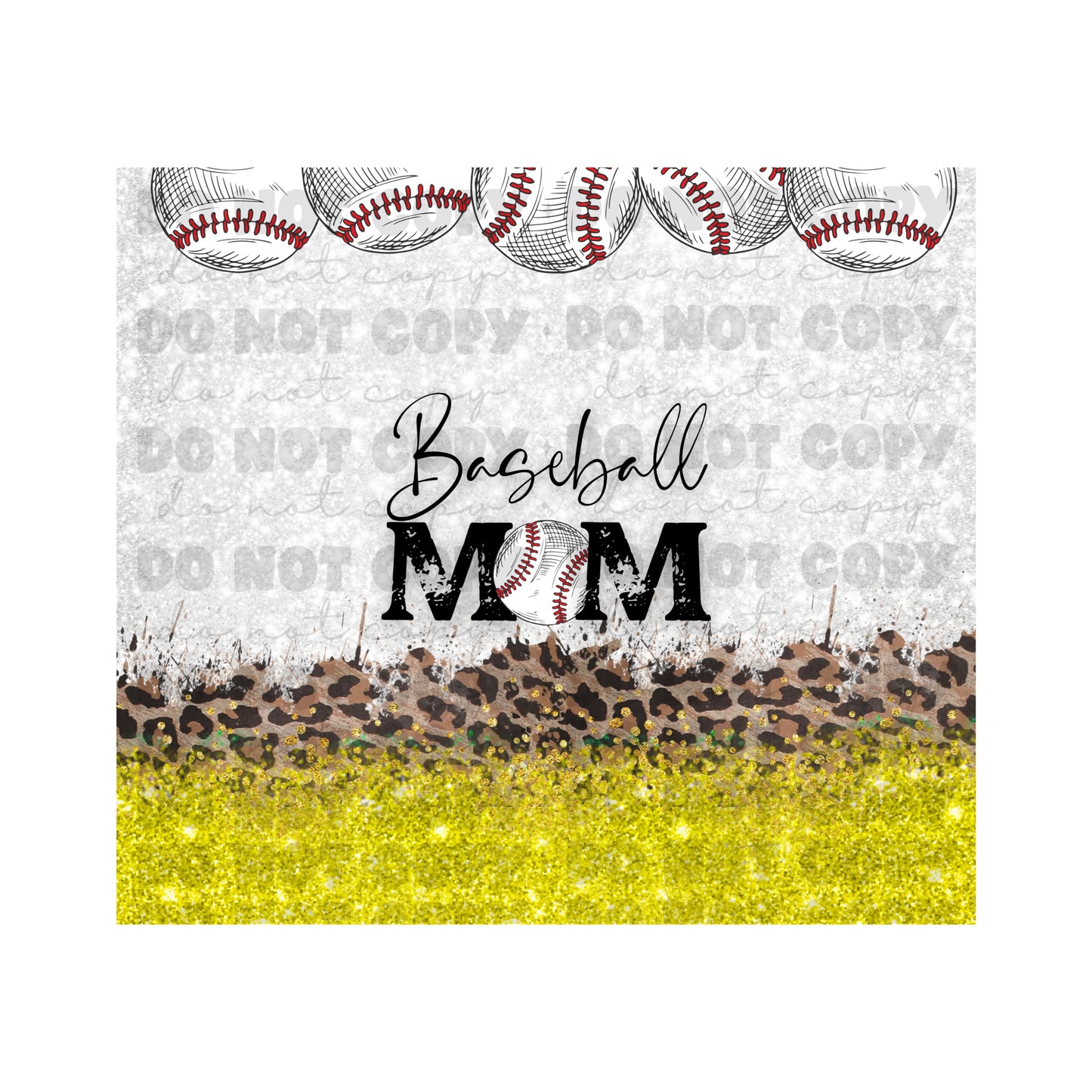 Baseball Mom Tumbler Sublimation Transfer