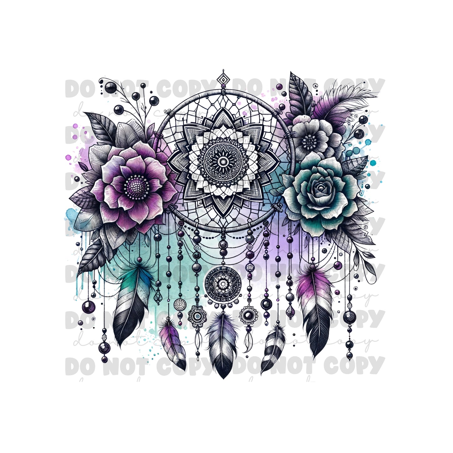 Boho Dreamcatcher Tumbler Sublimation Transfer