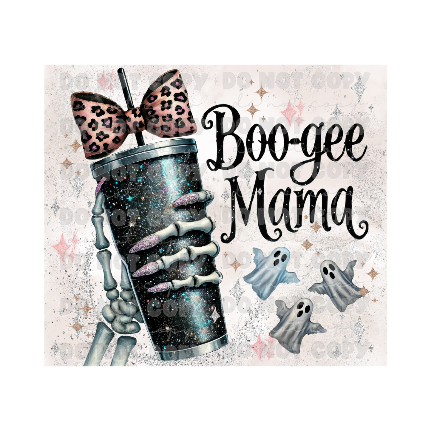 Boo Gee Mama Sublimation Tumbler Transfer