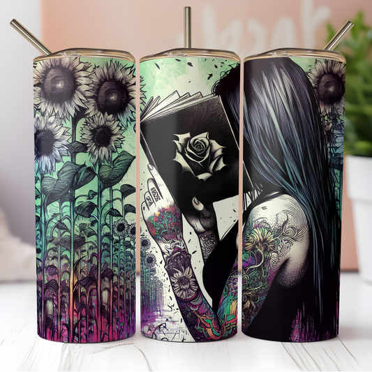 Flower Book Tumbler