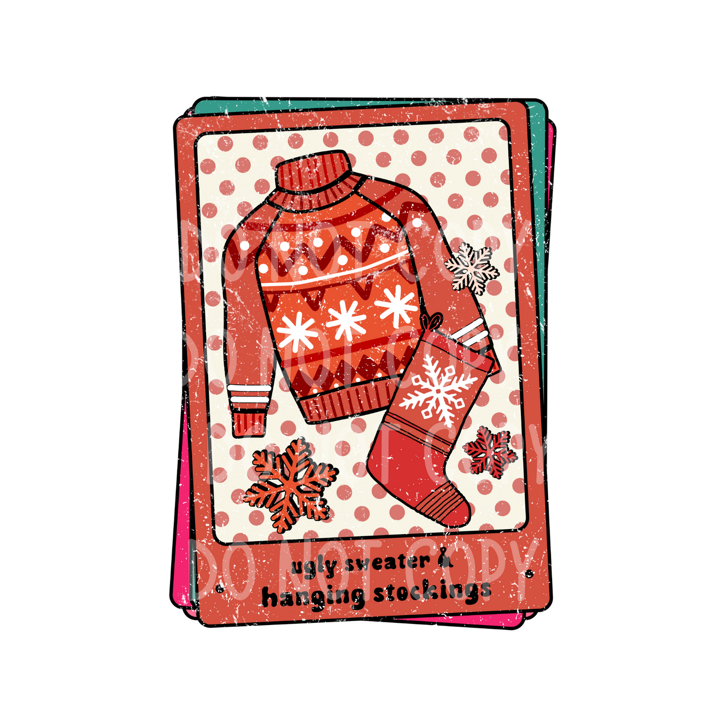 Christmas Cards SUBLIMATION TRANSFER (POCKET SIZE)