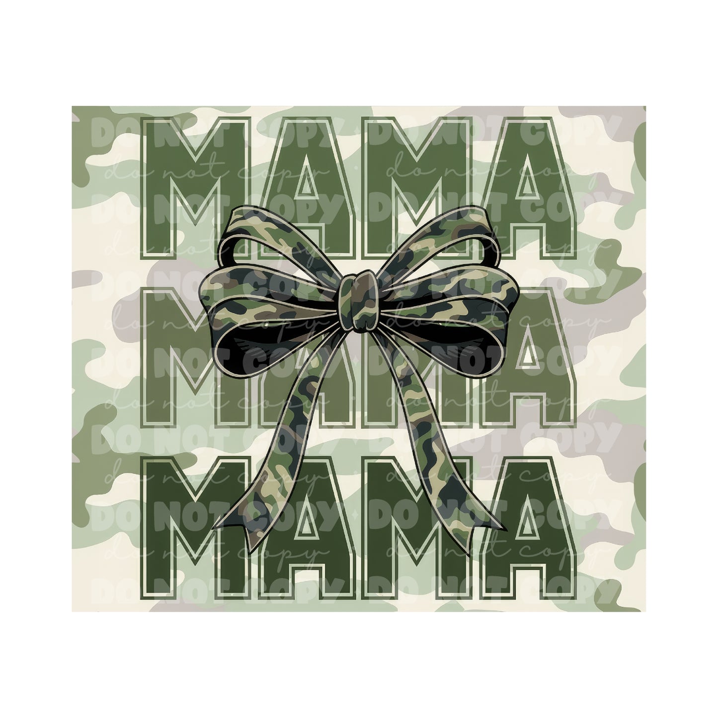 Camo Mama Tumbler Sublimation Transfer