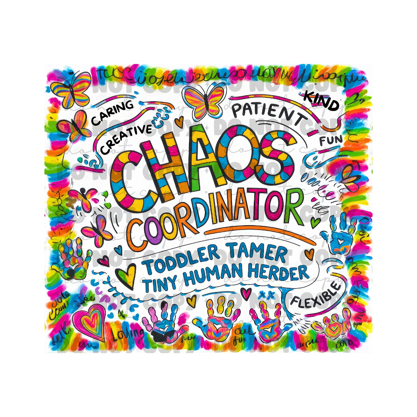 Chaos Coordinator Tumbler Sublimation Transfer