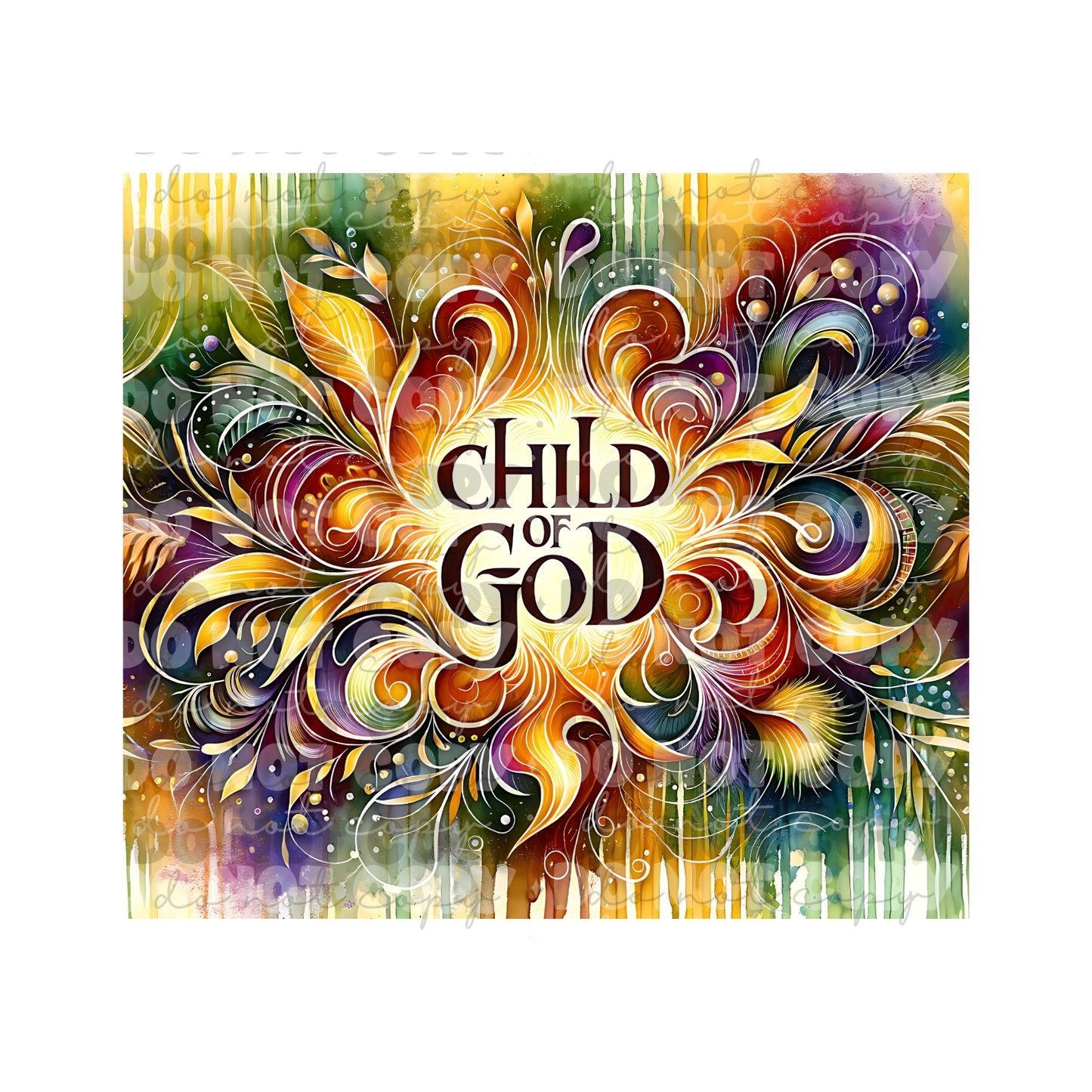 Child Of God Sublimation Tumbler Transfer