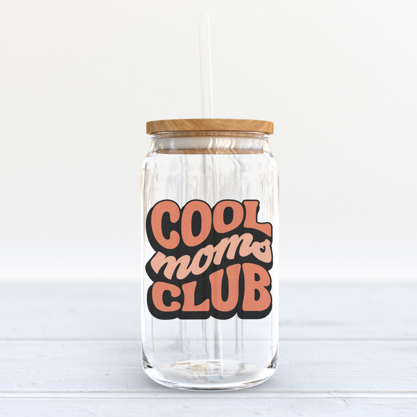 Cool Moms Club Glass Cup