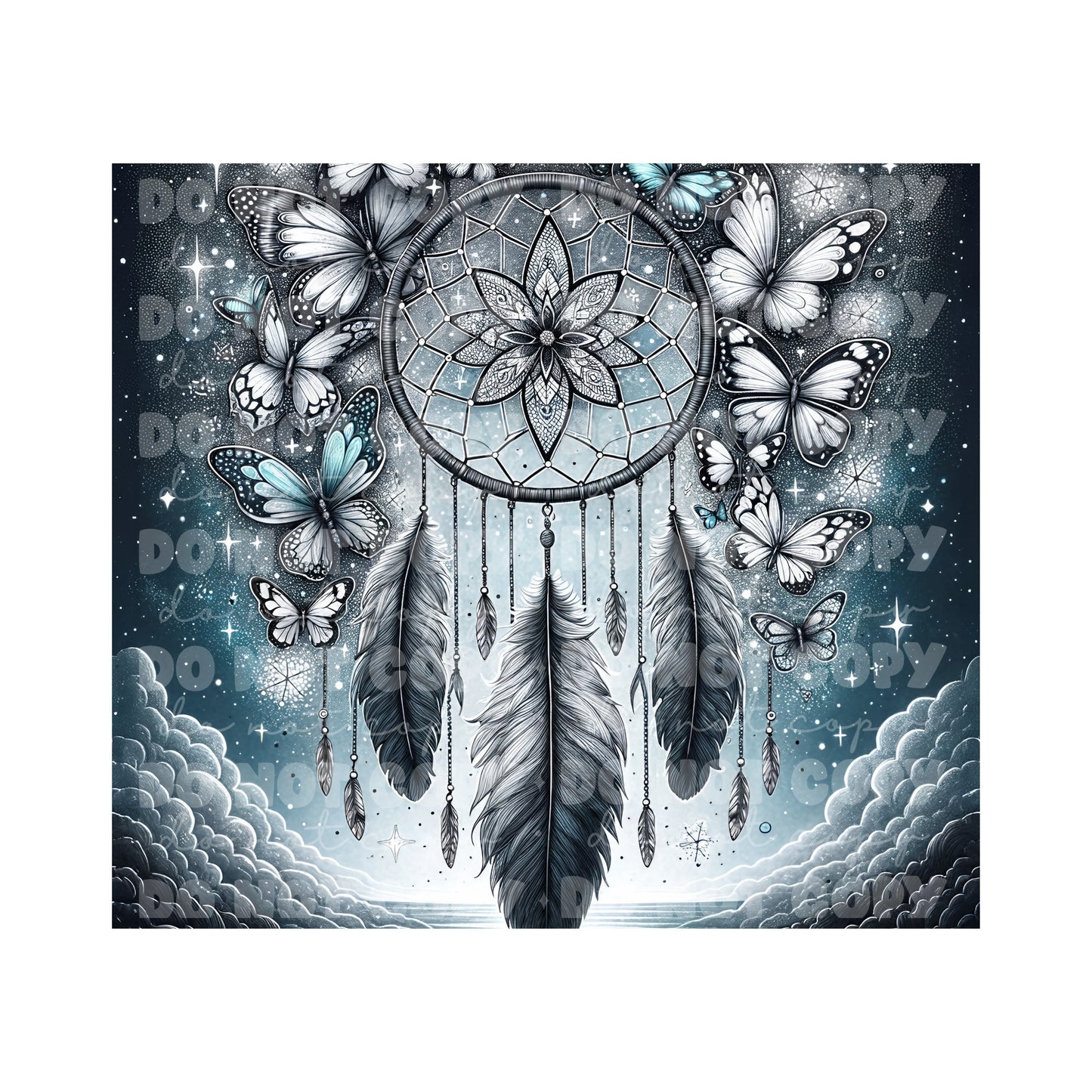 Dark Dreamcatcher Tumbler Sublimation Transfer