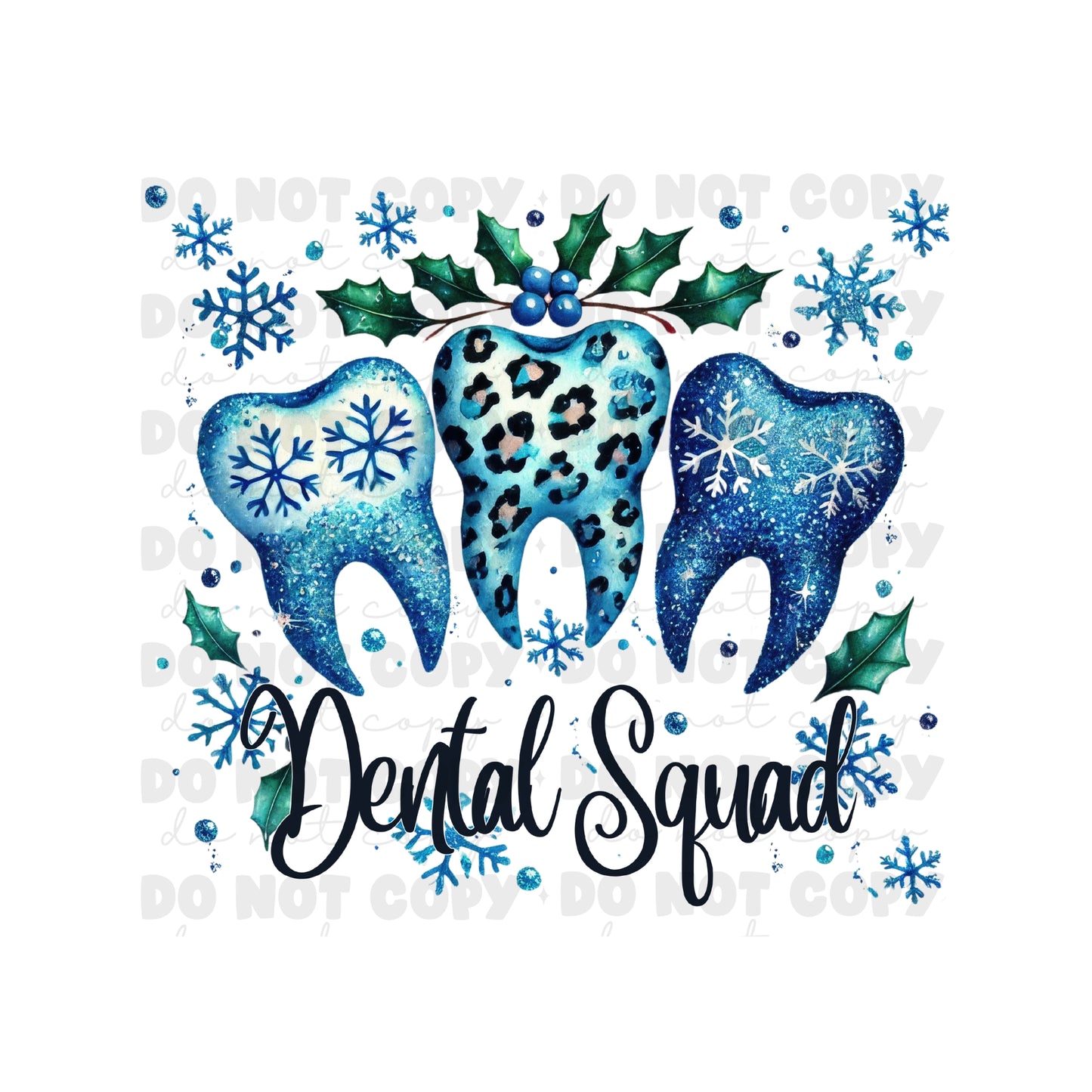 Dental Squad Tumbler Sublimation Transfer