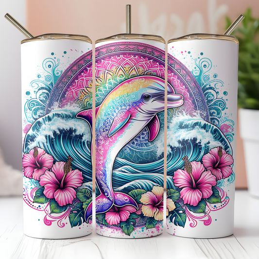 Mandala Dolphin Tumbler