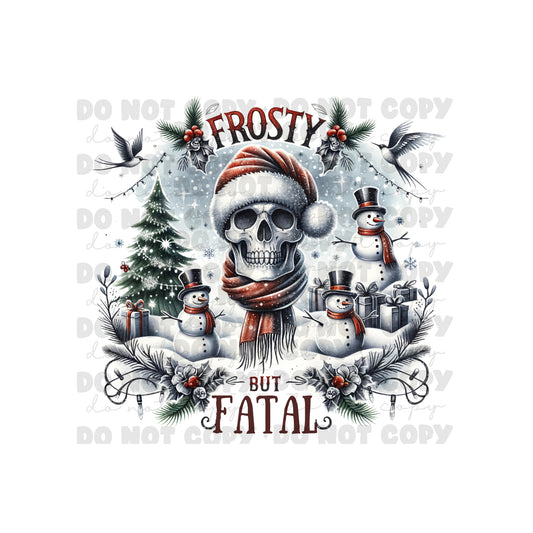 Frosty Fatal Sublimation Tumbler Transfer