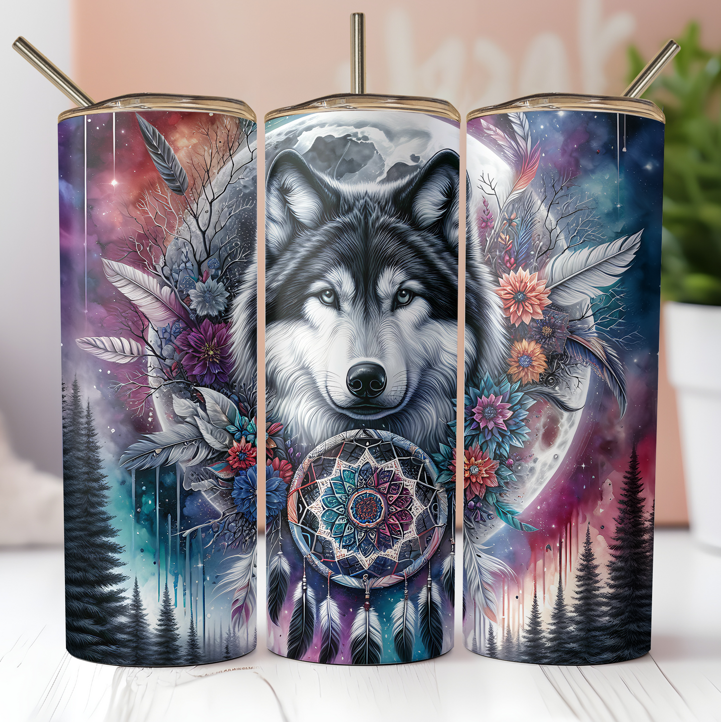 Grey Wolf Tumbler