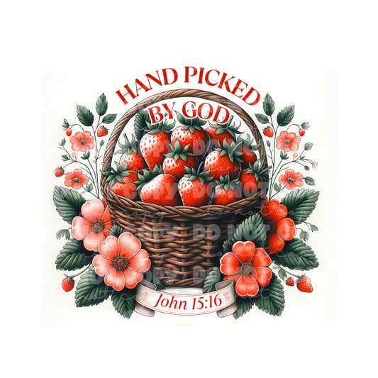 Hand Picked By God Tumbler Sublimation Transfer