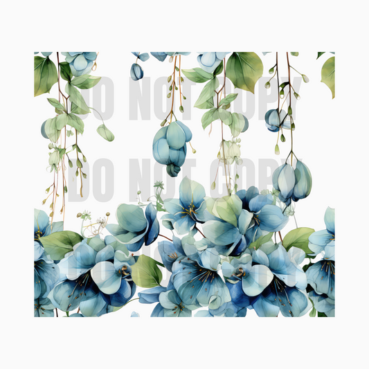 Hanging Flowers Sublimation Tumbler Transfer