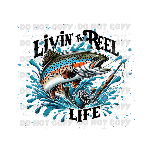 Living the Reel Life Sublimation Tumbler Transfer