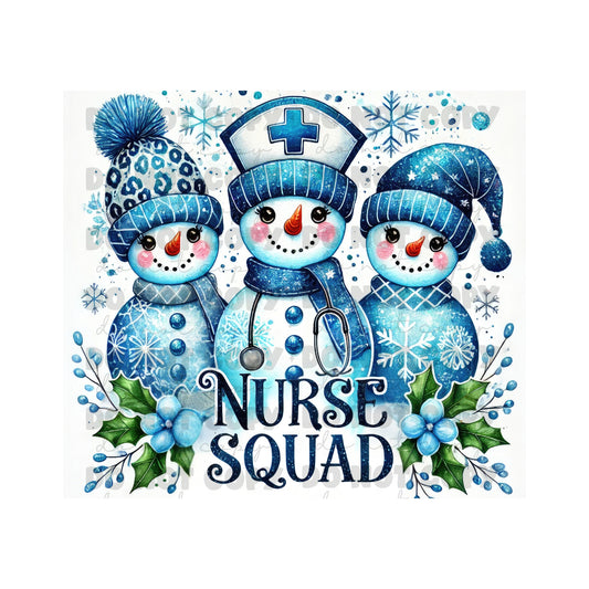 Nurse Squad Tumbler Sublimation Transfer