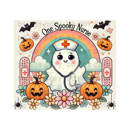 One Spooky Nurse Sublimation Tumbler Transfer