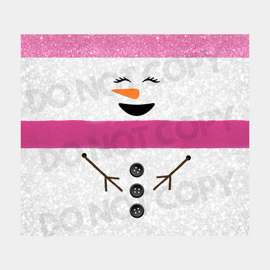 Snowwoman Sublimation Tumbler Transfer