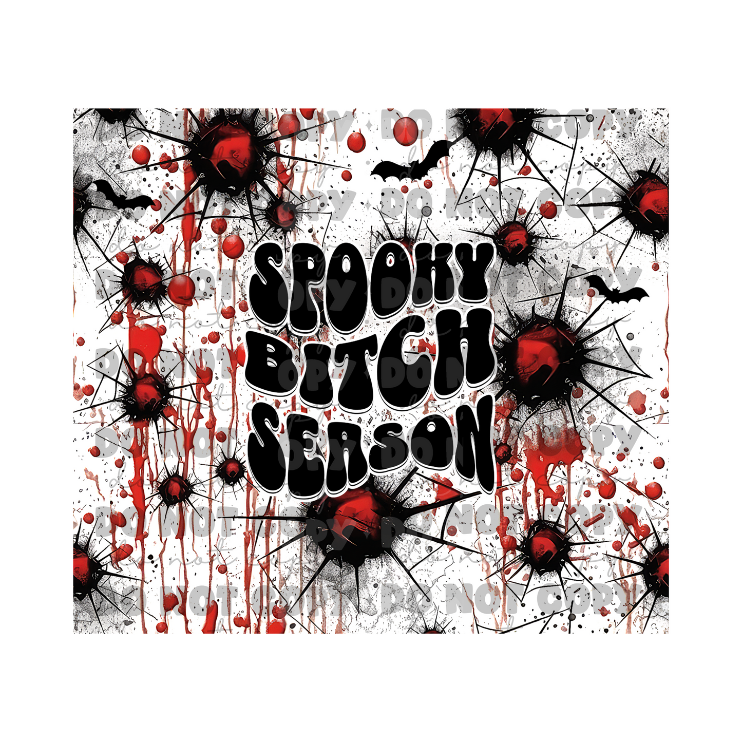 Spooky B Season Sublimation Tumbler Transfer