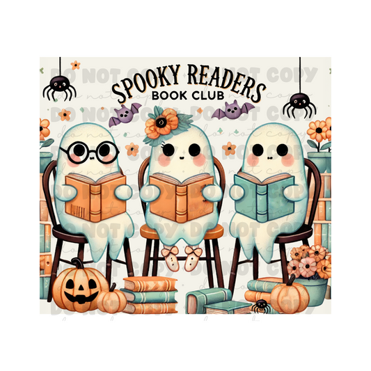 Spooky Readers Book Club Sublimation Tumbler Transfer