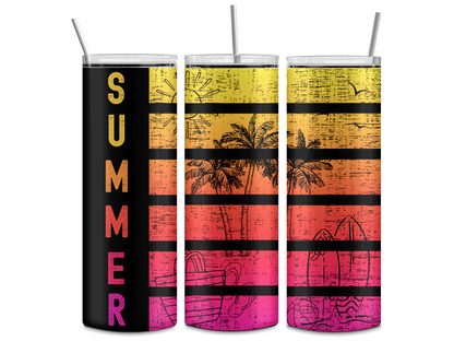 Summer Sublimation Tumbler Transfer