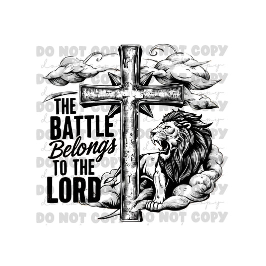 The Battle Belongs To The Lord Tumbler Sublimation Transfer