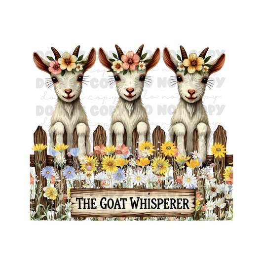 The Goat Whisperer Sublimation Tumbler Transfer