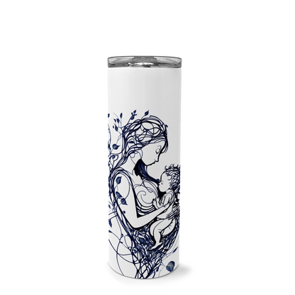 Mother And Baby Line Art Tumbler