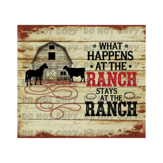 What Happens At The Ranch Tumbler Sublimation Transfer