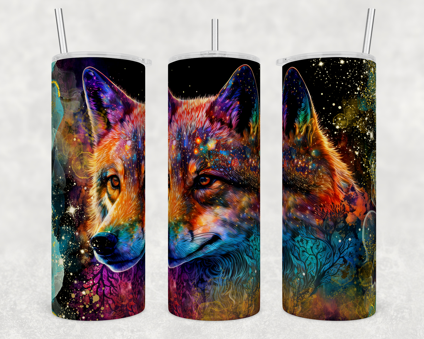 Wolf Sublimation Tumbler Transfer